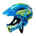 Cratoni Fahrradhelm C-Maniac PRO (Full Protection) blau/lime matt